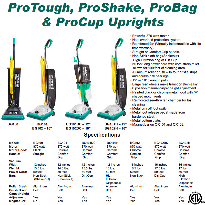 hoover carpet cleaner comparison chart